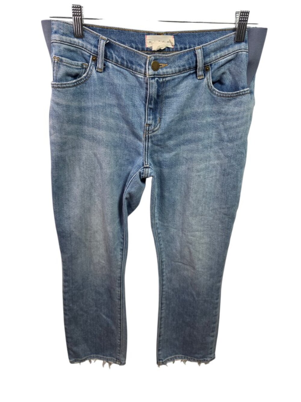 Hatch Women's Straight Leg Jeans - Light Blue